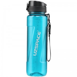 1000 ml UZSPACE Tritan BPA Free nepriepustná fľaša na vodu do telocvične BPA Free plast