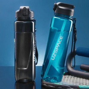 1000ml UZSPACE Tritan BPA Free Leakproof botol cai plastik