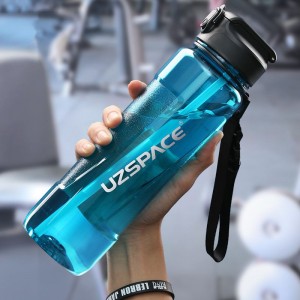1000 мл UZSPACE Tritan BPA Free Ағызбайтын пластикалық су бөтелкесі