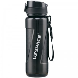800ml UZSPACE Tritan BPA Gratis Leakproof Logo Botol Cai Plastik Adat