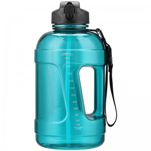 2.3L UZSPACE Tritan BPA Free Big Motivational Half Gallon Water Bottle With Straw