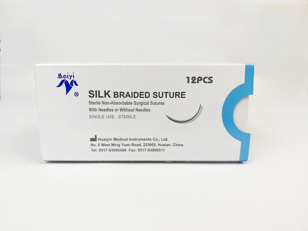 Disposable Silk Braided Non-Absorbable suture Disposable Sterile Medic