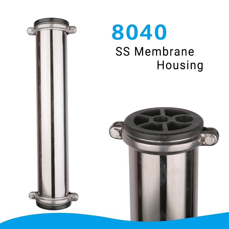 8" 304 stainless steel housing/ 8040 SS membrane housing