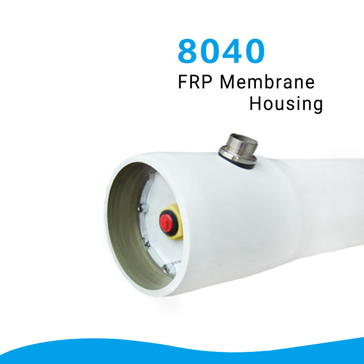 Récipient sous pression FRP 8″/ Boîtier à membrane FRP 8040/ Eau saumâtre/ Utilisation commerciale