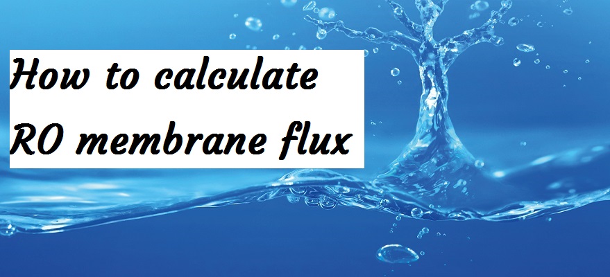 How to calculate RO membrane flux 