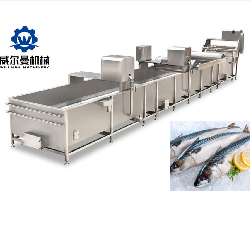 Línea de producción de pescado enlatado con máquina descongeladora (descongeladora)