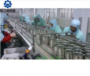 Profesionāla Ķīnas Ķīnas automātiskā zivju konservēšanas līnija Zivju konservu ražošanas līnija dažādām zivīm