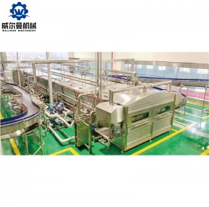 Fabrika shet tunelin e mbushur me shishe Pije pasterizuese Shishe të vogla frutash Automatike për pasterizimin e kavanozëve Produkte të konservuara Makinë për pasterizimin e birrës