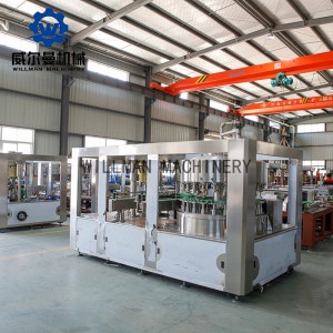 100% Original China Pet / Aluminum Tin Can Container Carbonated Drink Filling Machine / 8kw Power Beer Canning Machine