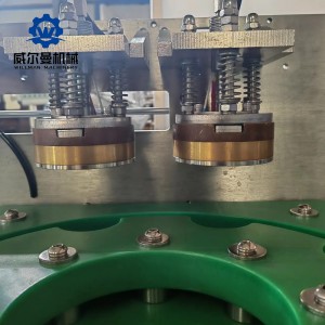 Cina Supplier Aluminium Foil Overlid Mesin Sealing pikeun Kaléng