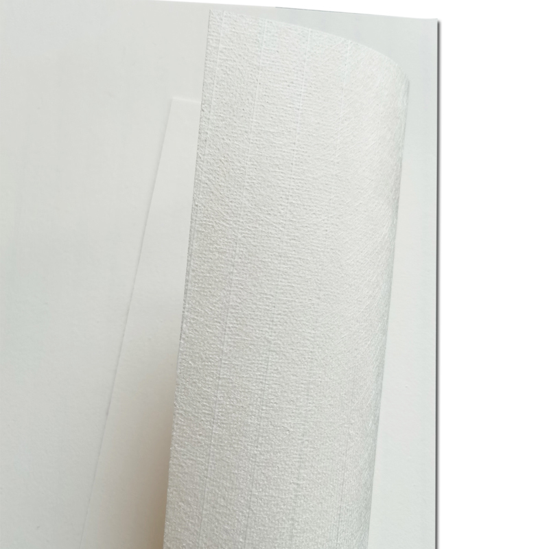 Tikar Fiberglass Dilapisi Putih sing Efisien banget kanggo PIR PUR Polyurethane Foam