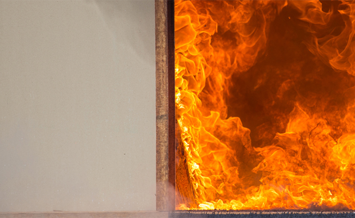 GRECHO COATED FIBERGLASS MAT SIGNIFICANTLY ENHANCES DRYWALL FIRE RESISTANCE