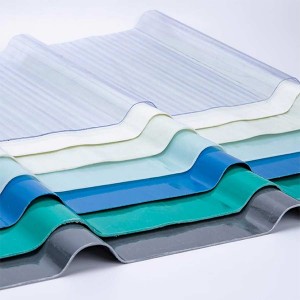 Pabrik Murah Panas Weatherproof Transparan FRP gendheng Sheet kanggo omah kaca Fiberglass gendheng Material gendheng