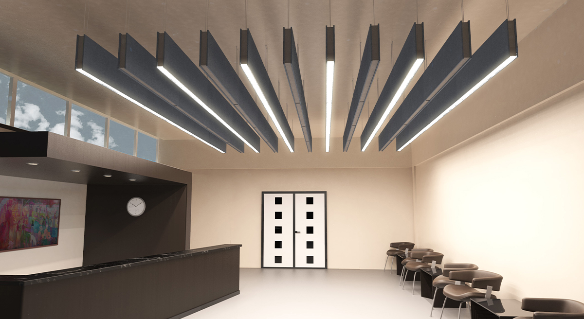 Подвесной акустический потолок - стекловолокно GRECHO