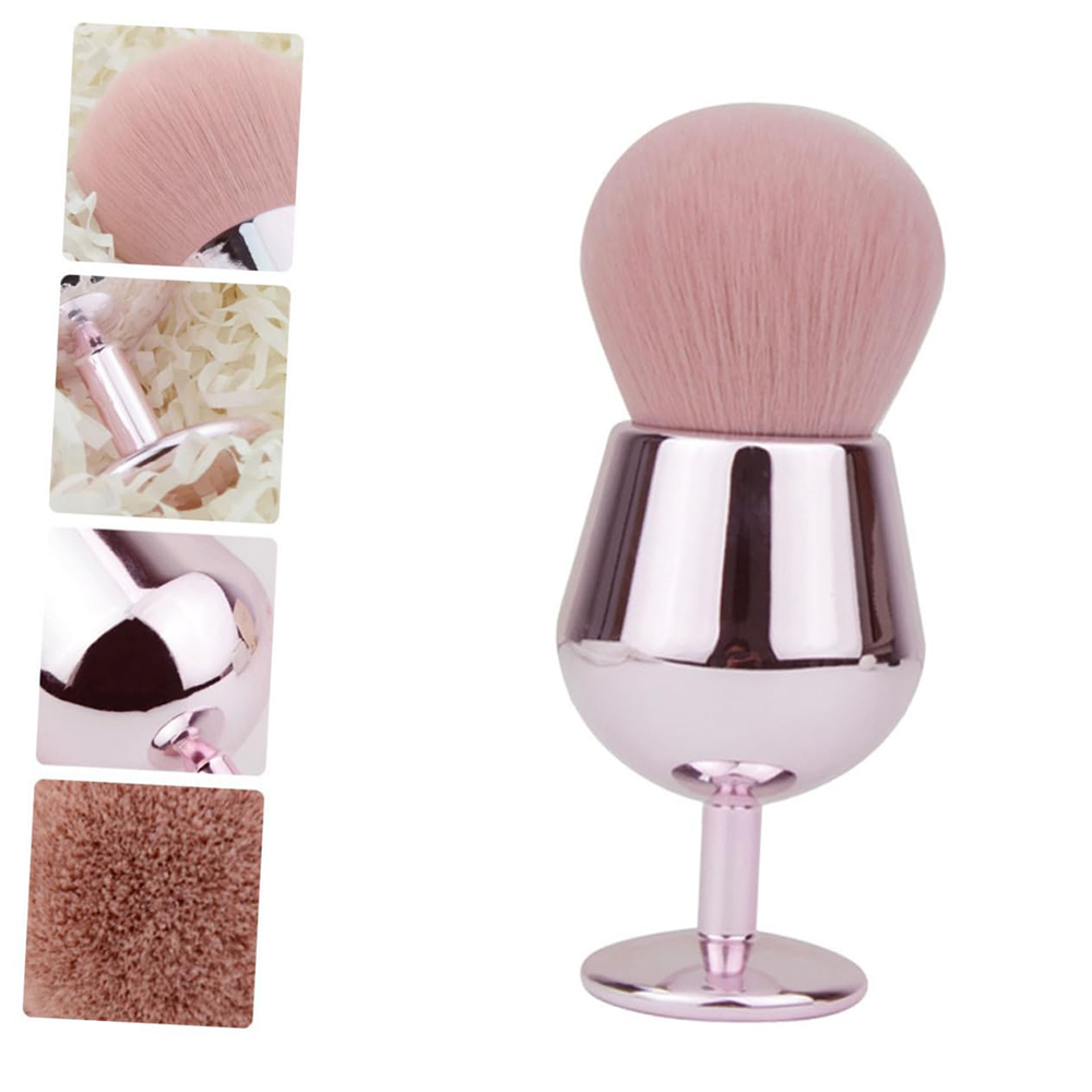 New Creative Facial Single Kabuki Makeup Brush Customize Synthetic Hair Loose Powder Blush Brush Tool