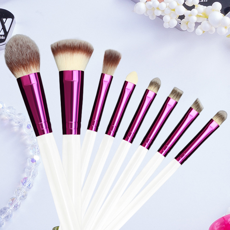 Customize New Premium Make up Brushes 8Pcs Professional Foundation Powder Eyeshadow Beauty Tools
