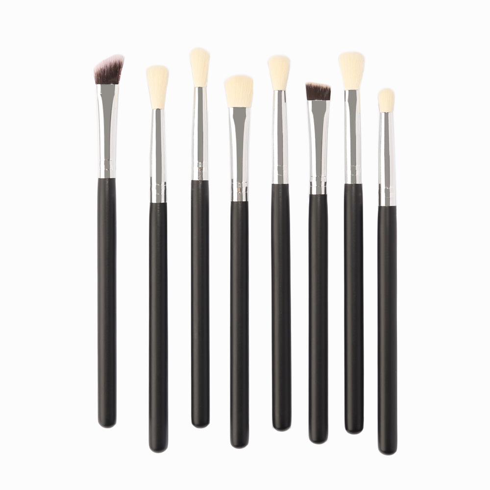 Custom High Quality Eye Makeup Brush Set 8Pcs Synthetic Hair Eyeshadow Brow Blending Beauty Tools Kits