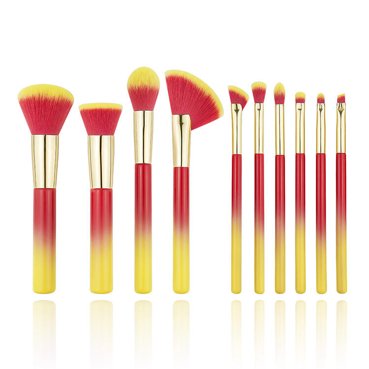 2023 Anyar Multifunctional raray Makeup Brushes Profesional Yayasan Lipstik Panon Makeup Sikat Set