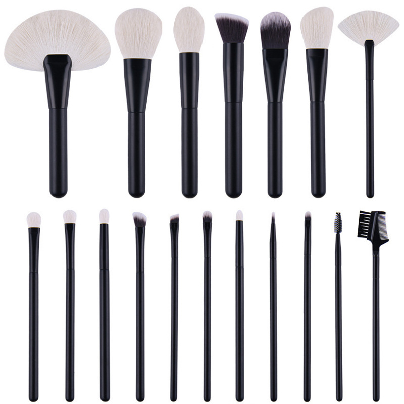 Top Quality Makeup Brushes Professional 18Pcs Synthetic Natural Fiber Makeup Brush Set with Bag