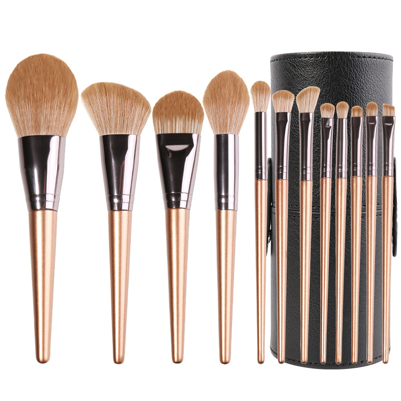 YRSOOPRISA Wholesale Cosmetic Brush Set Vintage Copper Professional Private Label Makeup Tools