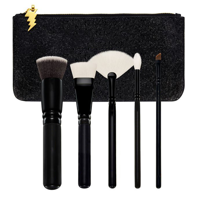 Private label 5 pieces Synthetic hair Face makeup brush set