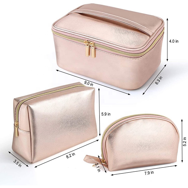 Makeup Organized Storage Cosmetic Pouch with Strap Custom Toiletry Bags Multifunction Cosmetic Case