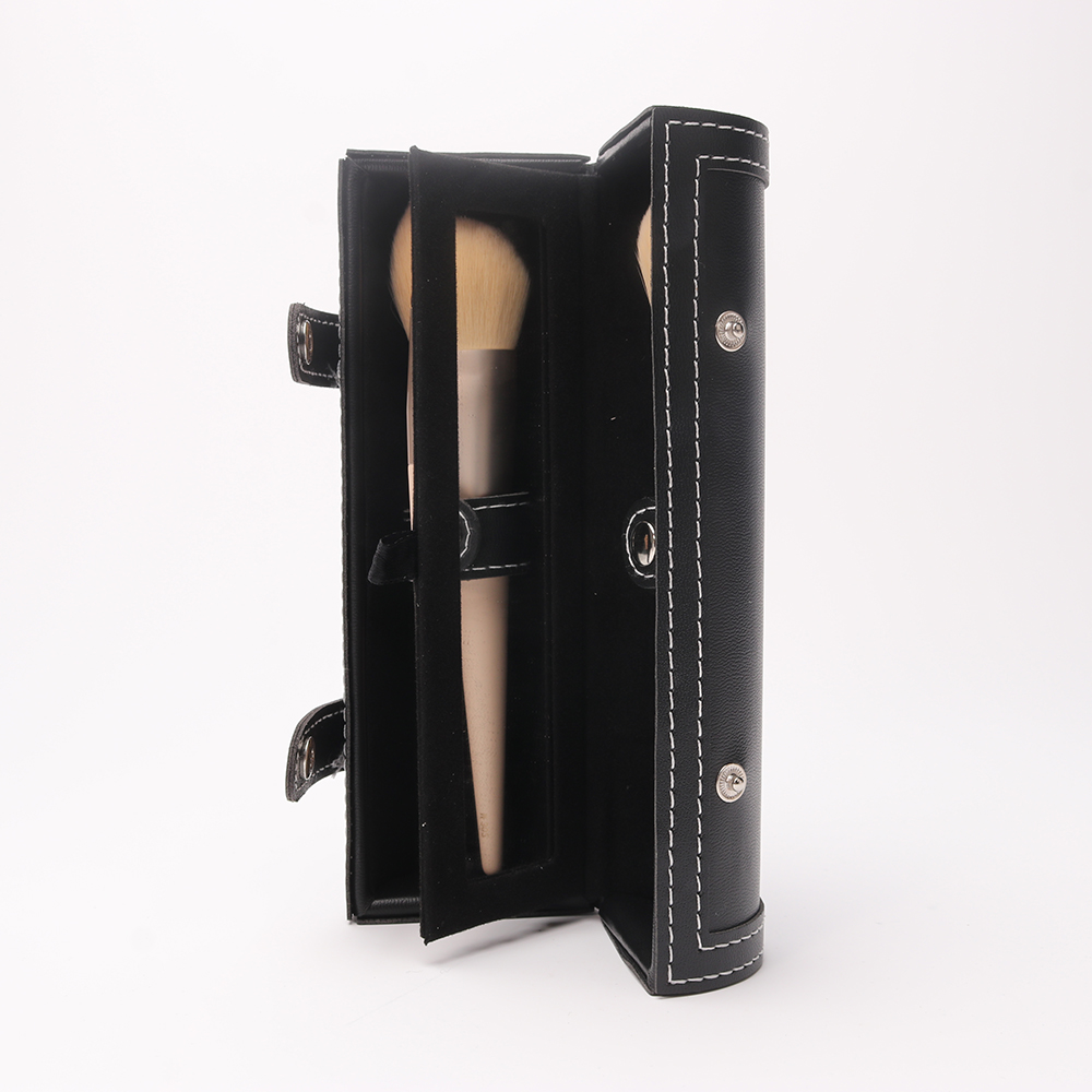 Black makeup brush organizer cosmetic bag makeup brush tube holder