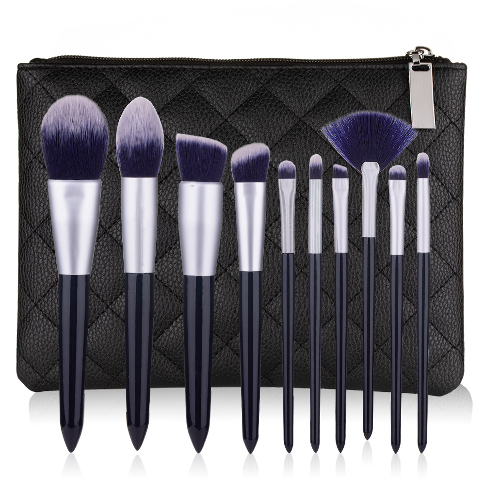 Private Label 10Pcs Professional Synthetic Hair Make Up Brushes Kit Cosmetic Wholesale Makeup Brush Set 