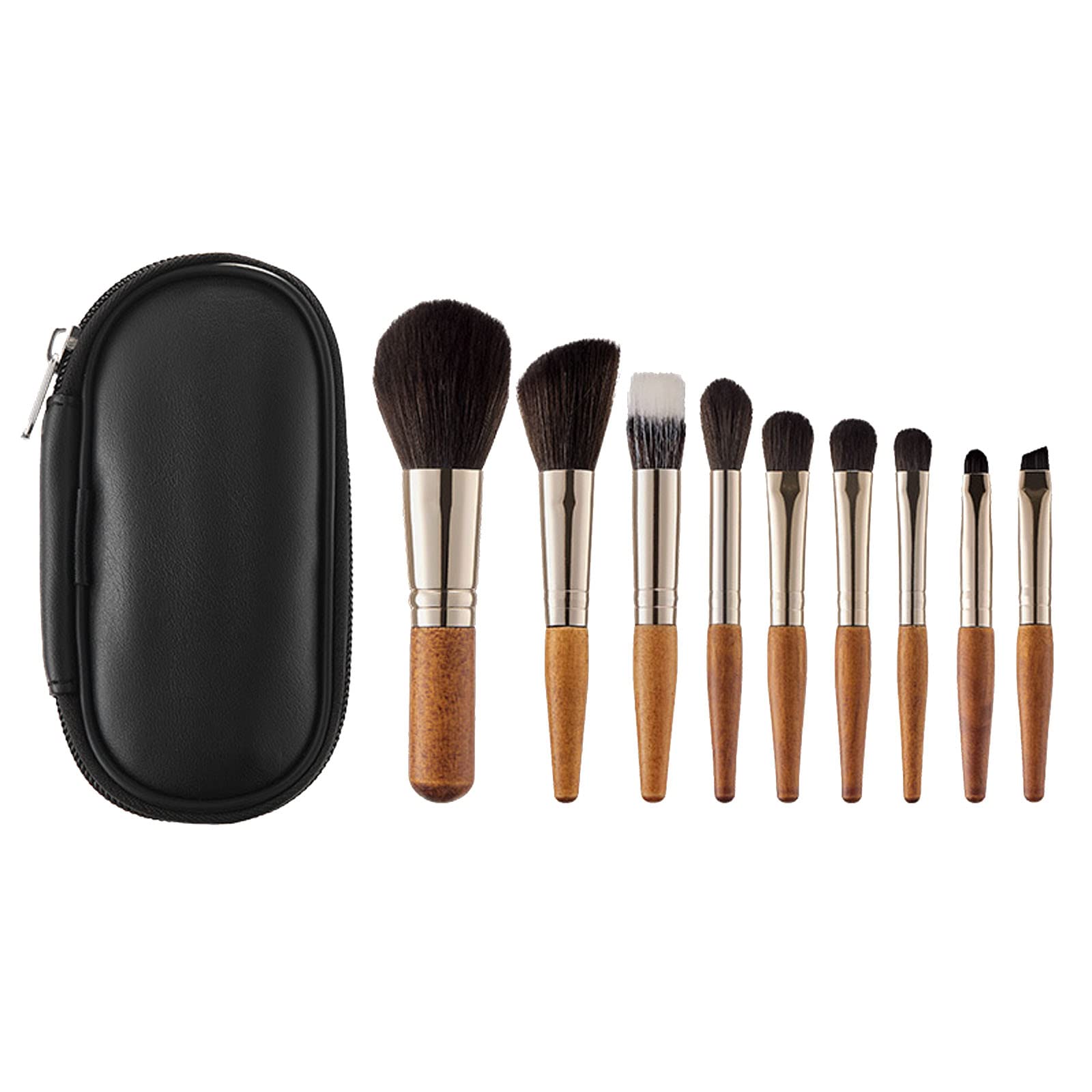 9PCS Makeup Brush Set Professional Travel Small Makeup Brushes with Bag