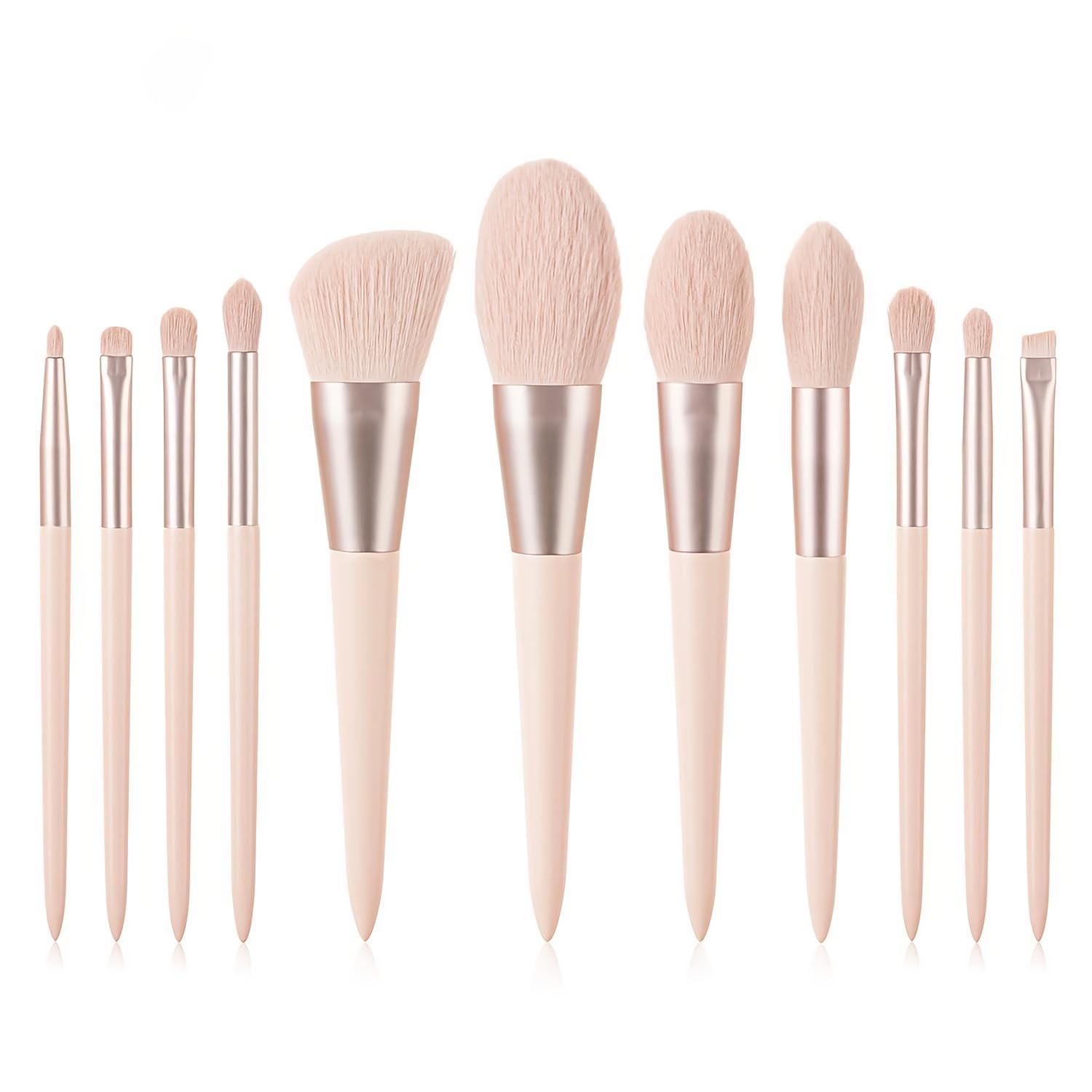 Makeup Brushes Set 11Pcs Premium Synthetic Private Label Makeup Tools Cosmetic Beauty Brushes Pink Makeup Brush Set