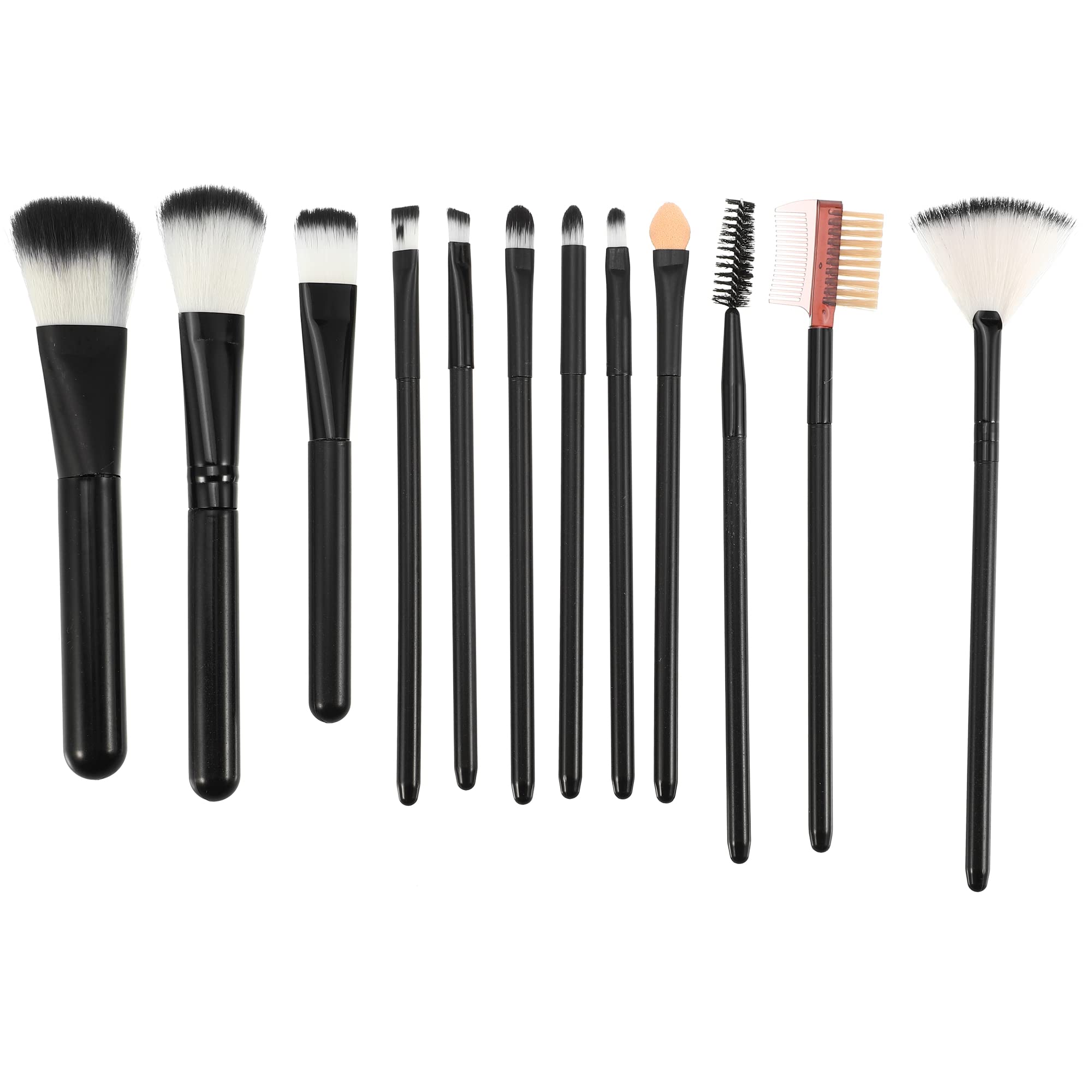 Premium Makeup Brushes 12 Pcs Makeup Brush Set Travel Brush Wholesale High Quality Black Makeup Brush Set
