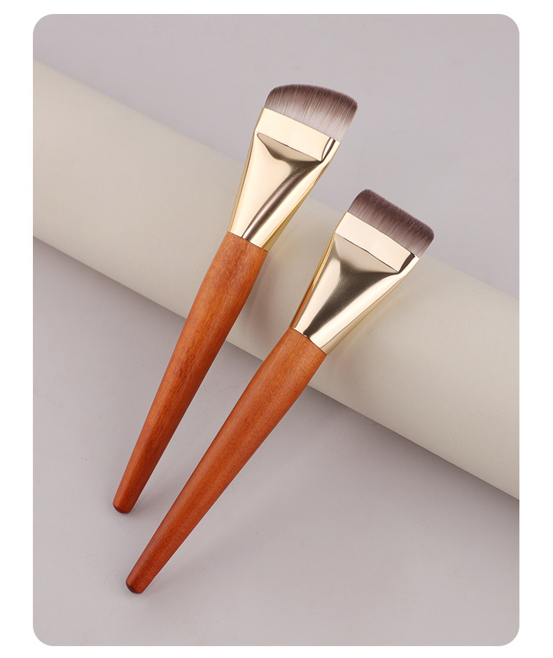 OEM Synthetic hair short flat head foundation brush angle foundation brushes wholesale makeup brushes private label