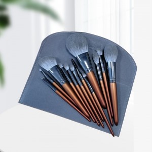 High quality 12pcs makeup brush set with synthetic hair