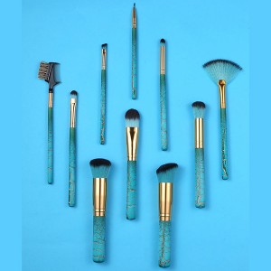 10pcs customized makeup brushes set Premium Synthetic Foundation brush