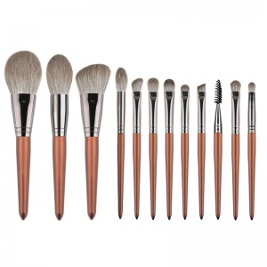 High quality 12pcs makeup brush set with synthetic hair