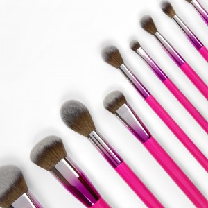 Reasonable price 11PCS Professional Cosmetics Brushes Kit Eyeshadow Brush Private Label Trademark ODM OEM Factory Makeup Brush Set