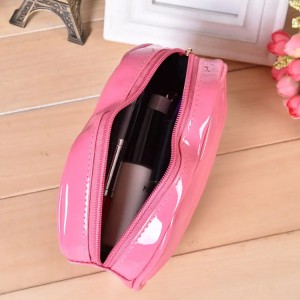 Customize Lovely Lip Shaped Makeup Brushes Bag with Zipper Cosmetic Organizer Pouch