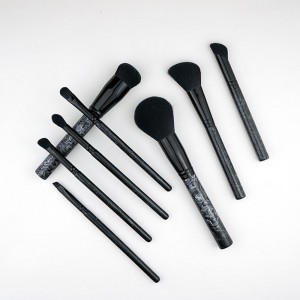 OEM ODM Professional Black Makeup Brush Set Soft Synthetic Hair Facial Eye Lip Brochas De Maquillaje