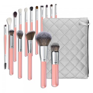 High Quality 26Pcs Professional Pink Foundation Powder Eye Makeup Brush Sets with Makeup Holder