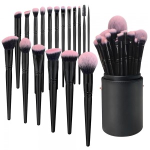 18Pcs Professional Black Makeup Brush Set Soft Synthetic Hair Powder Foundation Eyebrow Beauty Tools