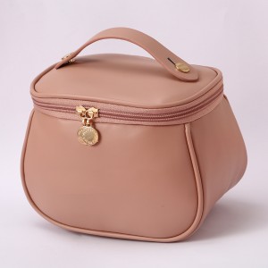 New Luxury Large Capacity Travel Cosmetic Bag Handbag PU Leather Waterproof Brushes Cosmetics Makeup Storage Bag