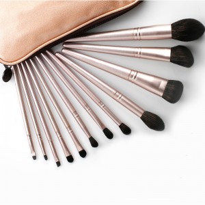 Customize Classical Makeup Brush Set 12Pcs Premium Synthetic Hair Powder Foundation Cosmetics Tools