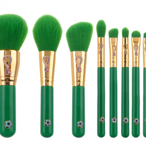 2022 Qatar World Cup Football Printed Makeup Brush Set Soft Vegan Hair Powder Eyeshadow Cosmetic Tools