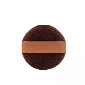 New Creative Cotton Powder Puff Air Cushion Double-sided Use Velvet Loos Powder Puff with Ribbon Band