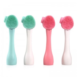 New DIY Beauty Tool 4 in 1 Dual Face Scrubber Double-Ended Face Exfoliating Cleaning Brushes