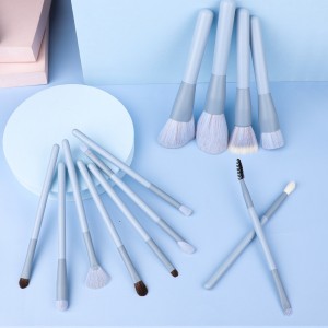 New Fashion Makeup Kit Professional 13Pcs Blue Powder Blush Eyelash Cosmetic Brush Set