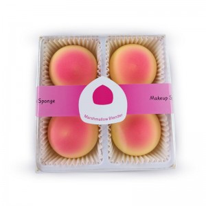 Private Label Cosmetic Sponges 4pcs Makeup Sponge Set Non Latex Marshmallow Beauty Makeup Sponge Puff