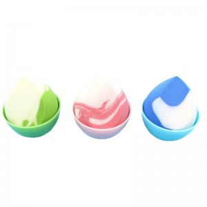 Best Sell Makeup Sponge Private Label Cosmetic Puff Non Latex Beauty Blender with Holder