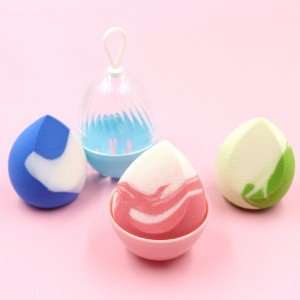 Best Sell Makeup Sponge Private Label Cosmetic Puff Non Latex Beauty Blender with Holder