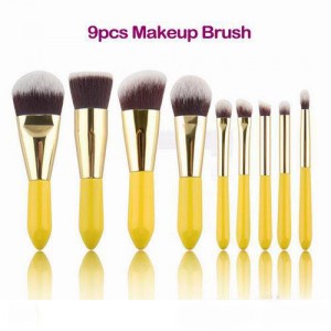 9pcs Make up brushes private label sets custom kabuki set makeup brush